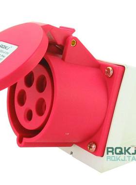 厂家直销RCN-125　工业明装插座IP44防水,32A5P,380V新型3P+E+N