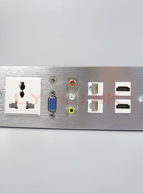 118型 铝合金 免焊接 高档 VGA 耳机 HDMI 网络 面板 墙插