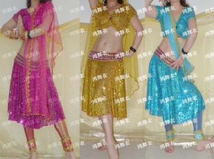 民族服装 演出服装 印度舞 印度1430舞蹈服装 鸿舞衣推荐