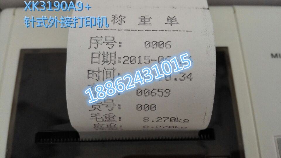 上海耀华DS3/8/10电子秤仪表显示器XK3190A9地磅称重单针式打印机