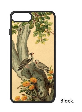 适用于iPhone黄色花绿色叶子树鸟Xr手机壳max保护套678plus硅胶11