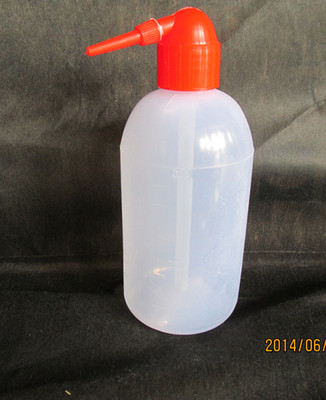 洗瓶 塑料洗瓶 红头洗瓶 500ML 化学实验仪器 教学仪器