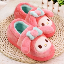 Chaussons enfants en suède pour hiver - semelle tendon - Ref 1006434 Image 7