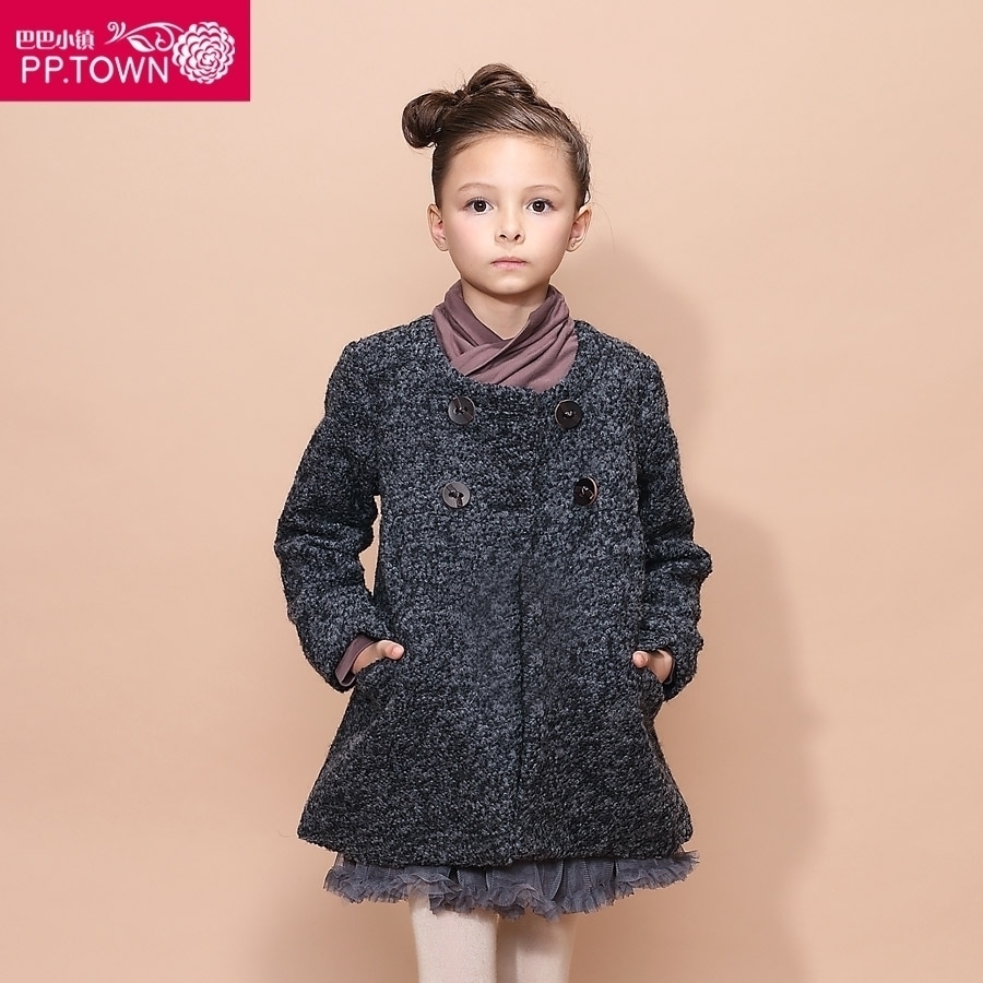Manteau pour fille PPTOWN en laine - Ref 2161553 Image 1