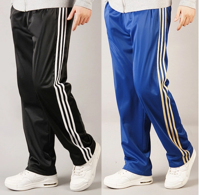 夏季新款涤纶宽松大码运动休闲裤