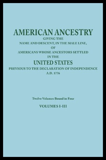 【预售】american ancestry: giving the name and