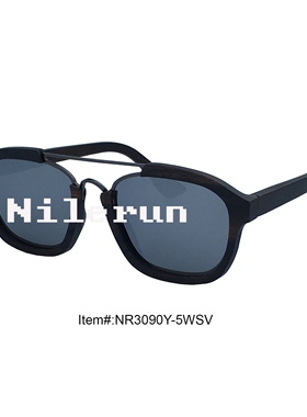 墨镜飞行员式银色黑檀木太阳镜