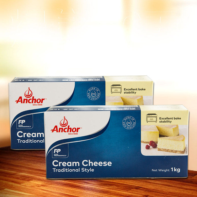 安佳奶油干酪cream cheese奶油芝士奶酪1kg烘焙蛋糕原料