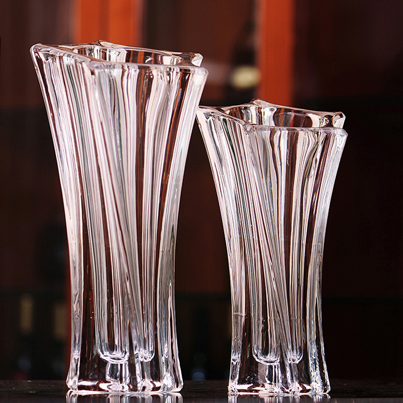 欧式大号富贵竹玻璃花瓶加厚水培