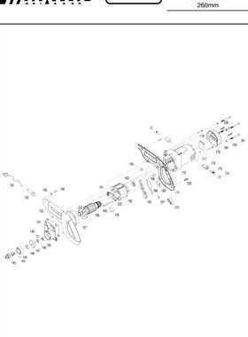 10寸复合滑动式斜断锯/切割机/介铝机LS1017L零配件