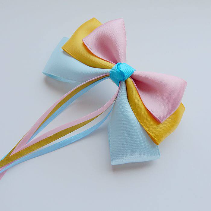 【铭约饰界】手工制作发饰蝴蝶结扭八字夹古典布艺绢花全新发夹