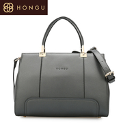 Honggu Hong Gu counters authentic new 2016 European fashion thread stitching leather women bag 6576