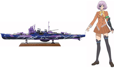 苍蓝钢铁的琶音重巡洋舰日版模型