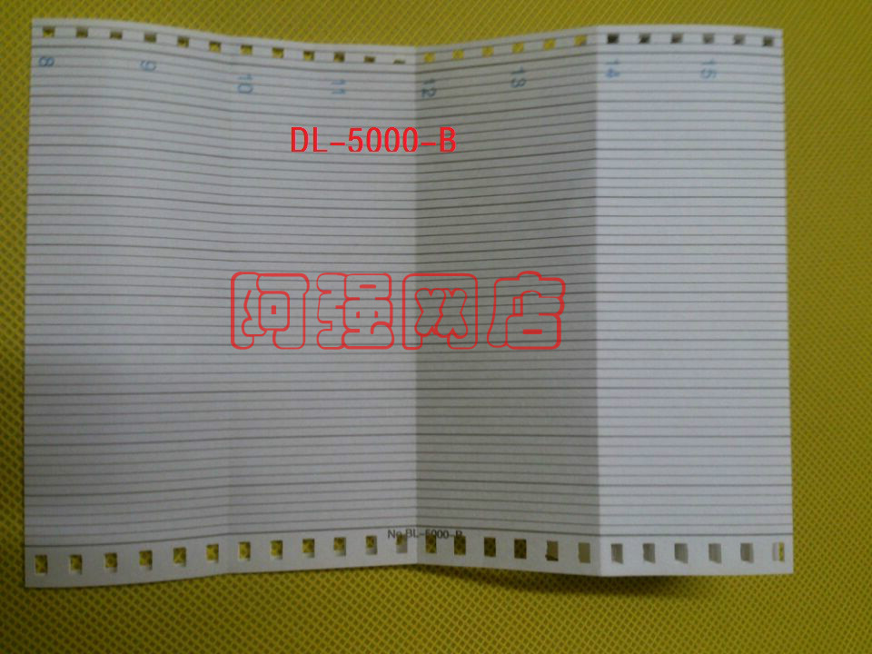 仪表记录纸折叠式记录纸DL  BL-5000-B,尺寸114*40*16米 114-196
