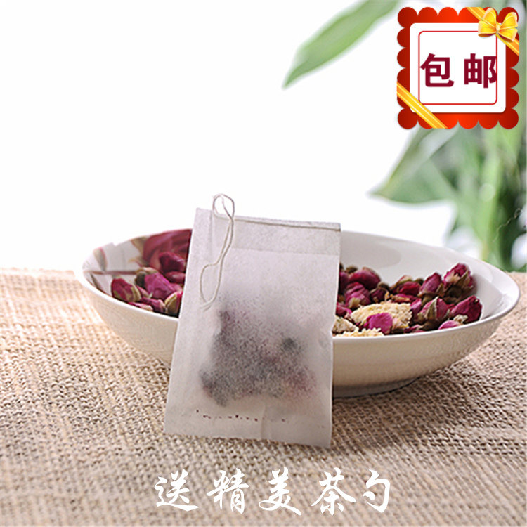 包邮100个6*10cm/滤纸抽线/茶包袋/泡茶袋/环保滤纸袋/一次性茶包