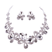 Good beauty bridal necklace sets luxury wedding fashion jewelry Butterfly Diamond Necklace Earring Bridal Accessories