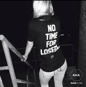 NO TIME FOR LOSER足球运动欧码个性balr 短袖T恤男女圆领纯棉