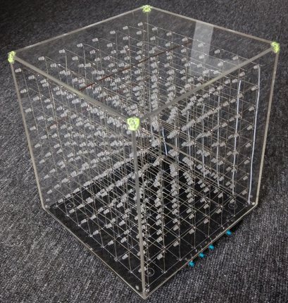 3D8 CUBE8 乐涛8x8x8 LED光立方成品 送外壳 带频谱 支持无线遥控