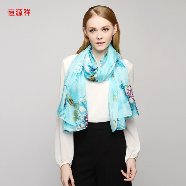 恒源祥 桑蚕丝围巾/方巾 ￥58包邮（￥138-80） 多款可选