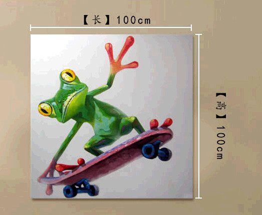 手绘客厅无框油画现代简约装饰画玄关挂画走廊壁画抽象画动物图片