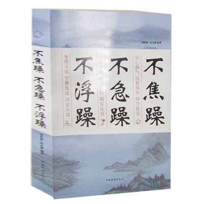 不焦躁不急躁不浮躁 献给焦躁不安困惑迷茫的年轻人 淡定于心，从容于行心灵与修养书籍 正版