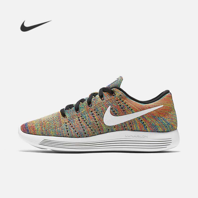 Nike 耐克 LunarEpic Low Flyknit 黑色编织跑鞋