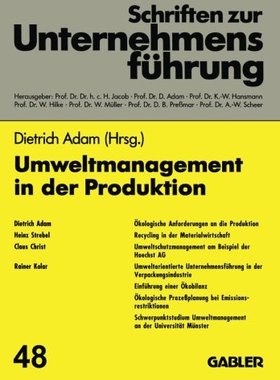 【预售】Umweltmanagement in Der Produktion