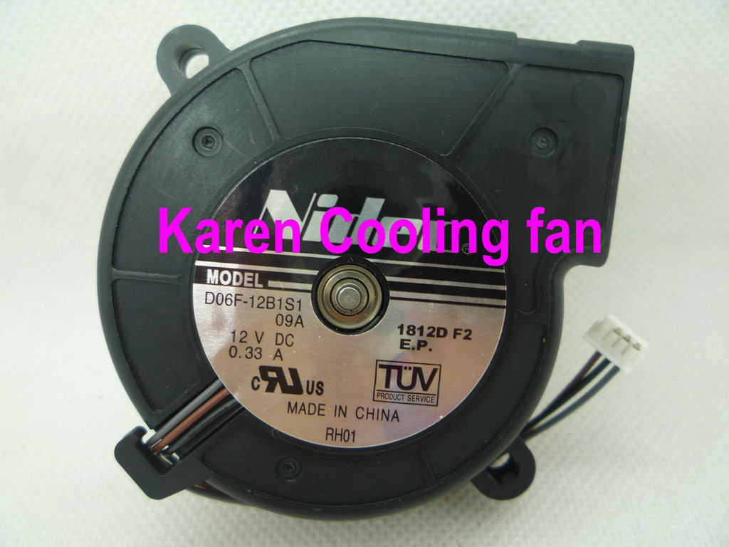 全新原装NIDEC 6025 12V 0.33A D06F-12B1S1 09A涡轮风扇