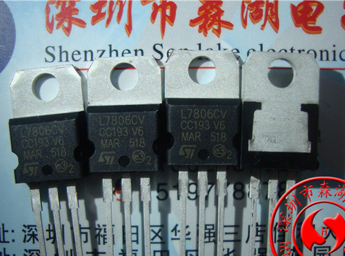 L7806CV LM7806CV 6.0V/1.5A TO-220 ST 原装正品供应
