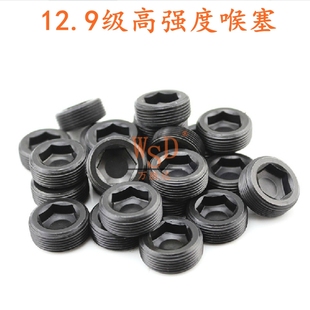 12.9级无头内六角止付螺丝PG1.5通孔喉塞M24M25M26M27M28M30M33