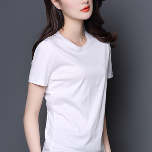 Summer T-shirt, cotton long-sleeve, white top