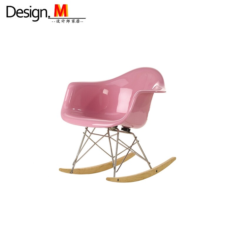 简约经典设计家具 eames rocking chair伊姆斯摇椅玻璃钢阳台躺椅