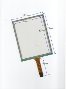 6.1寸四线电阻触摸外屏手写屏 工控屏 TP-061F-05 136*105