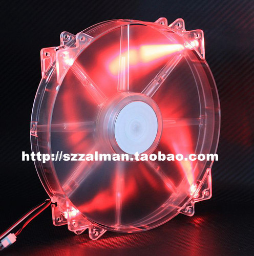 酷冷 洪流 20CM HAF机箱静音风扇 红灯 蓝绿灯LED MegaFlow200 - 封面