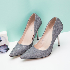 Vivala单鞋女细跟尖头鞋