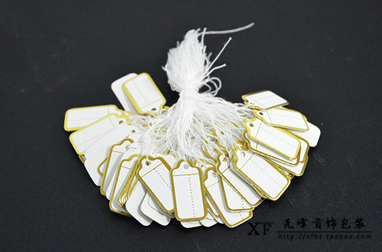 珠宝首饰挂绳标签500个一包价签价格标签标价牌价格牌手写价签