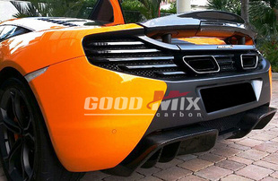 包围 碳纤维后唇 MP4 RevoZ款 后扰流 12C 迈凯伦MP4改装