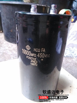 日立450V10000UF 螺丝脚电解电容10000MFD450VDC 耐压和容量足