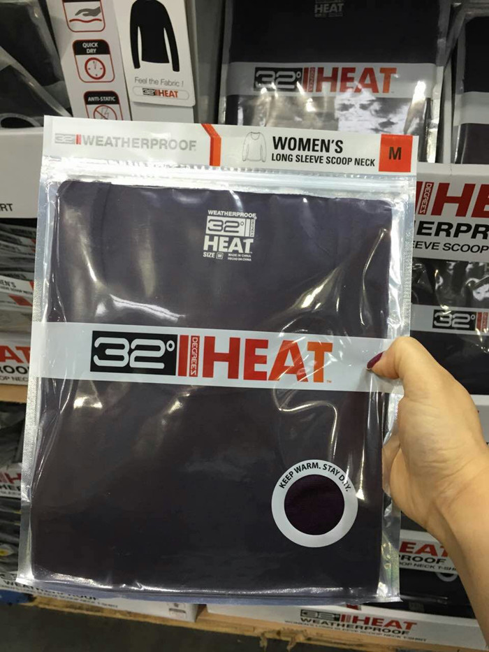 自发热贴身轻薄保暖内衣男女款