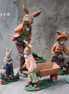 欧式风复古做旧园艺烛台家居装饰