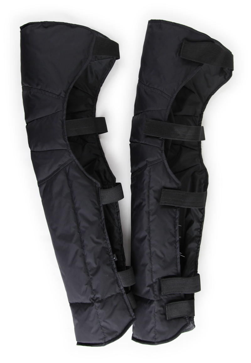 摩托车绑腿保暖冬季粘扣加长加厚