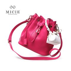 Hee Micie 2015 Europe MICIE/beauty ladies female leather DrawString shoulder bag diagonal picture pack