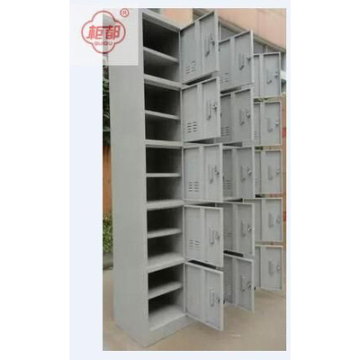 员工更衣柜分层隔板铁皮柜开门