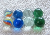 普通12mm纯色珠猫眼玻璃球嵌花弹珠花瓶鱼缸装 饰溜子玩具珠100粒