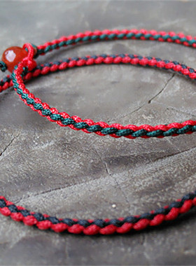 本命年超细款民族风纯手工手绳