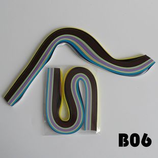 彩色衍纸条paper quilling卷纸条彩纸条190条宽5mm长34.5cm(B06)