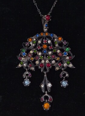 庭院波西米亚风老式纯银古董首饰