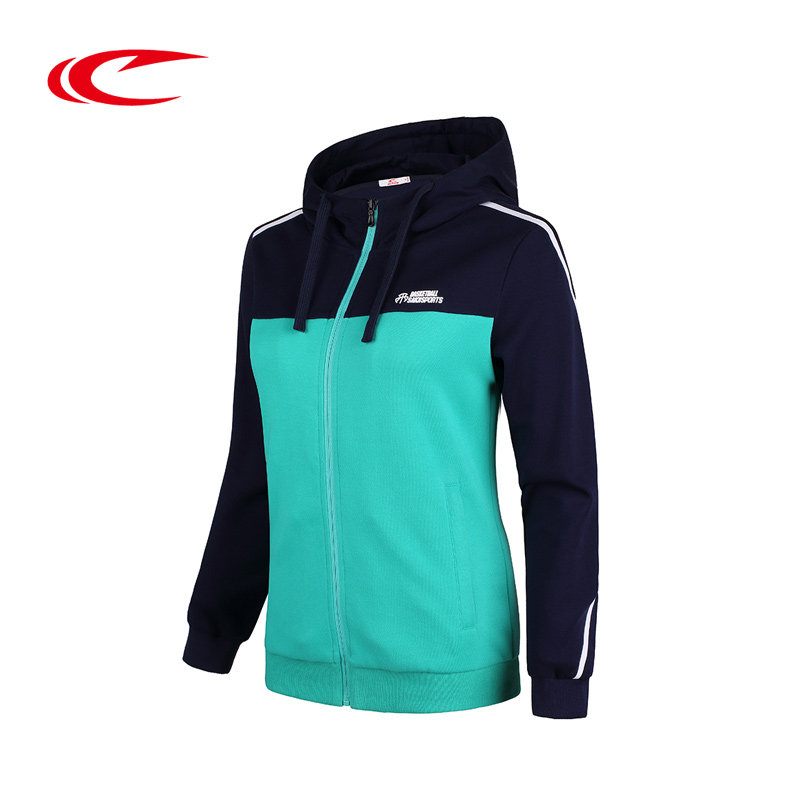 SAIQI Psyche 2017 woman Basketball coat Cardigan Long sleeve Hooded pure cotton keep warm motion Sweater 177058in the Sportswear/Casual Clothing , Sports Sweater/Pullover  category - from Buy2taobao.com to provide professional Taobao agent buy service