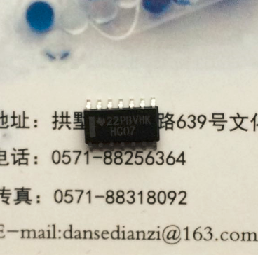 SN74HC07DR SOIC14 逻辑芯片 丝印HC07  德州TI全新原装
