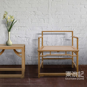 东游记新中式太师椅实木免漆靠背椅仿古茶座禅椅古典简约扶手椅子